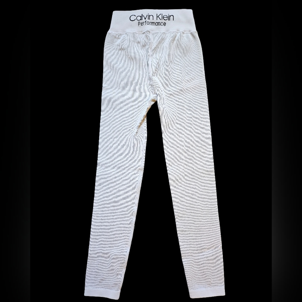 Calvin Klein Performance Textured White Leggings